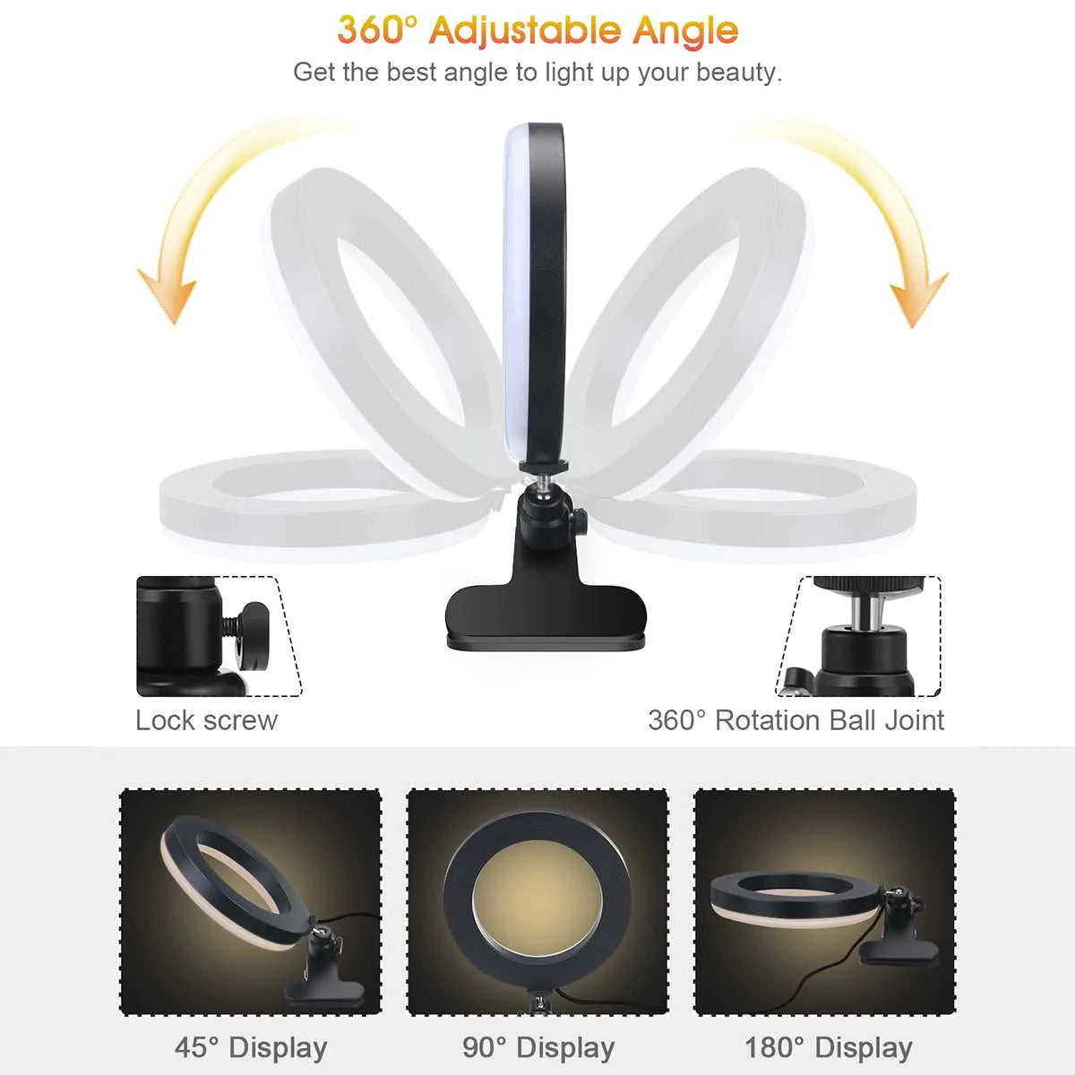 LED Ring Light for Computer Streamers