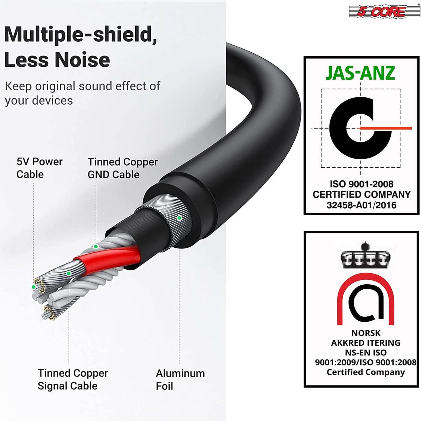 5Core Lavalier Microphone Clip On For Streamers
