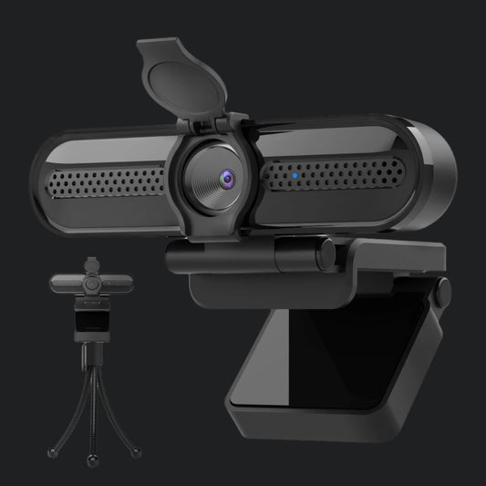 2K/1080P USB Webcam with Dual Microphones for Laptop Conferencing and Streaming, Autofocus Feature